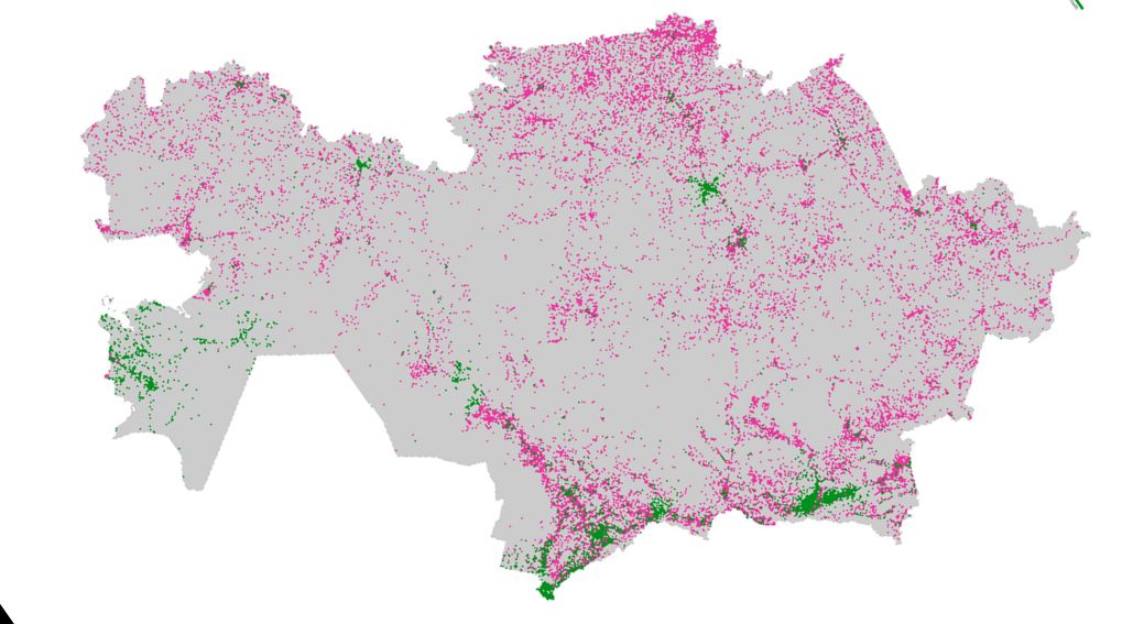 Population changes in Kazakhstan